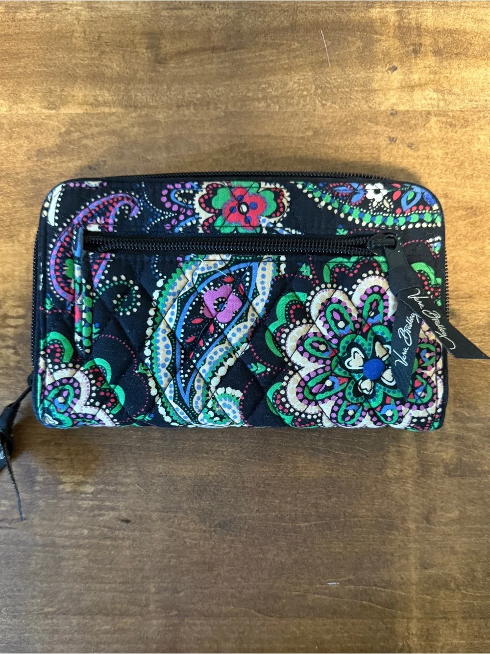 Vera Bradley Quilted Turn lock Wallet in Kiev Paisley